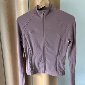 lululemon define cropped jacket nulu twilight rose